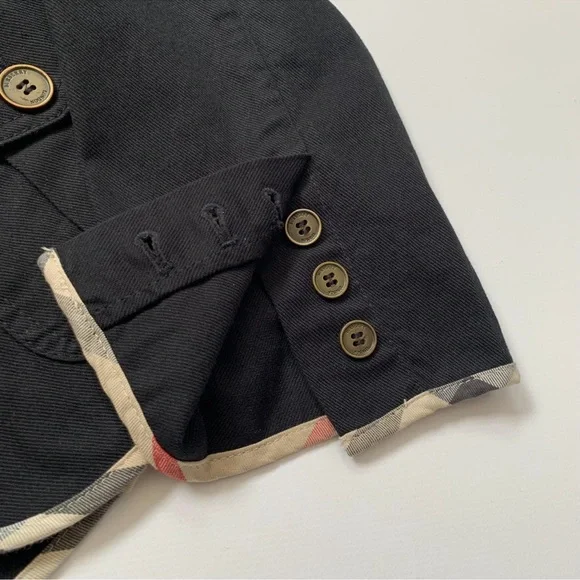 Burberry Black Blazer with Cream Piping - Picture 5 of 13